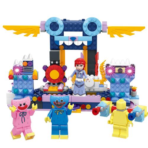 兼容乐高(lego)大蓝猫波比的游戏时间玩具工厂儿童积木拼装公仔玩偶8